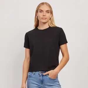 Mott & Bow - Cropped Fitted Crew Marcy Tee - ttk
