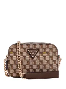 GUESS Female Signature Faux-Leather Camera Crossbody