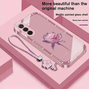 Suitable for [Galaxy A36] Brand new premium phone case, Free four-leaf clover lanyard，drop-proof and fingerprint-resistant，simple and elegant design，multiple colors available YM99