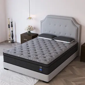 9 /12/14 Inch Cool Gel Memory Foam Mattress Twin Full Queen King Bed Breathable Hybrid Spring Mattress  In A Box Medium Firm