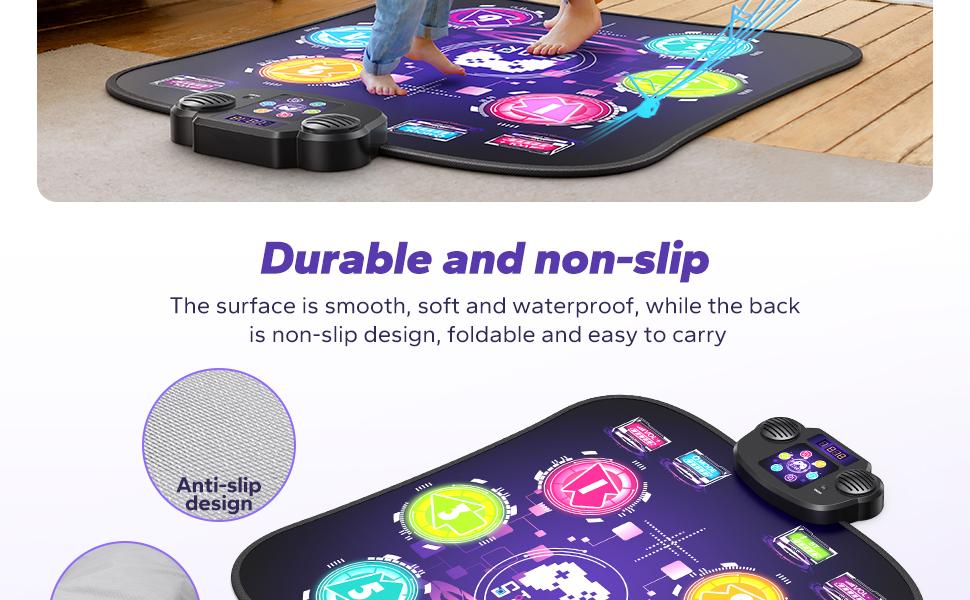 Merach Dance Mat Bluetooth Electronic Dance Pad with Light-up 6-Button 8-Button Built-in Music Dance Game Toy Gift for Kids Girls Boys 3-12 Years Old, TikTokShopBlackFriday Merach Dance Mat Bluetooth Electronic Dance Pad with Light-up 6-Button 8-Button Built-in Music Dance Game Toy Gift for Kids Girls Boys 3-12 Years Old, TikTokShopBlackFriday