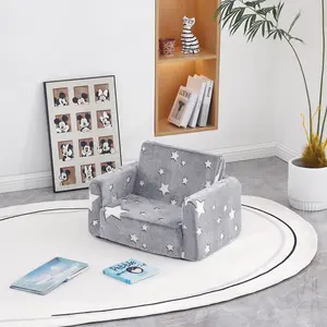 Welnow Kids Sofa, 2-in-1 Kid Chairs, Convertible Children Couch to Lounger, Flip Out Kids Chair, Toddler Armrest Chair Bed, Folding Children Play Sofa for Girl or Boy