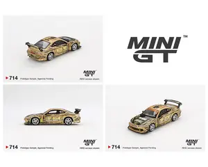 MINI GT 1/64 Nissan Silvia Top Secret (S15) TOP SECRET D1GP -GOLD