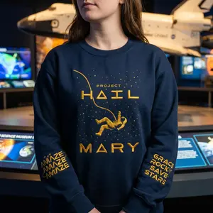 Embroidered Project Hal Mary Sweatshirt, Sci Fi Amaze Amaze Amaze Sweatshirt, Bookish Lovers Gift, Astronaut Shirt