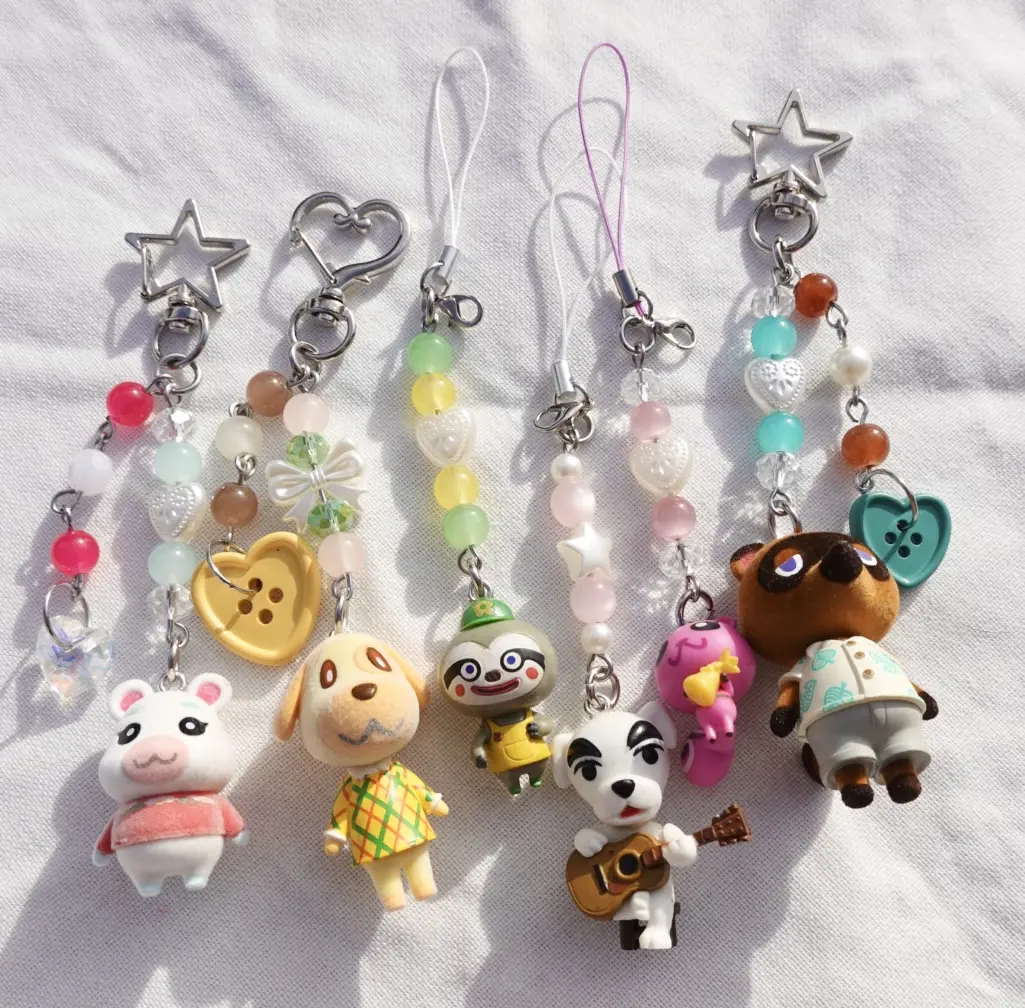Handmade Mini AC Keychain - Animal Crossing Character Gift - 1 Count