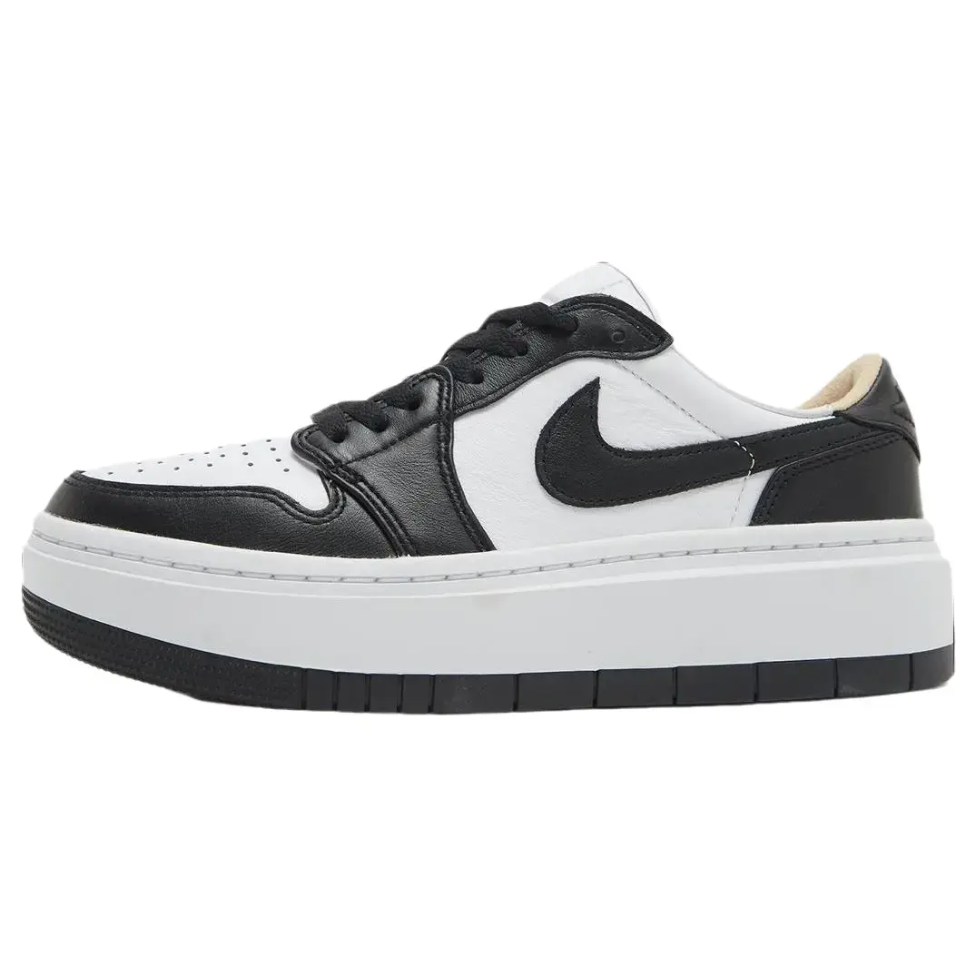 NIKE Women's Air Jordan 1 Elevate Low-Cut Sneakers - Black White Colorway, Platform with Elevated Sole, for Sports, Outdoor Activities & Streetwear, Sporty Chic, Modern, Outfits, Sportswear, Clean Low-Cut Silhouette