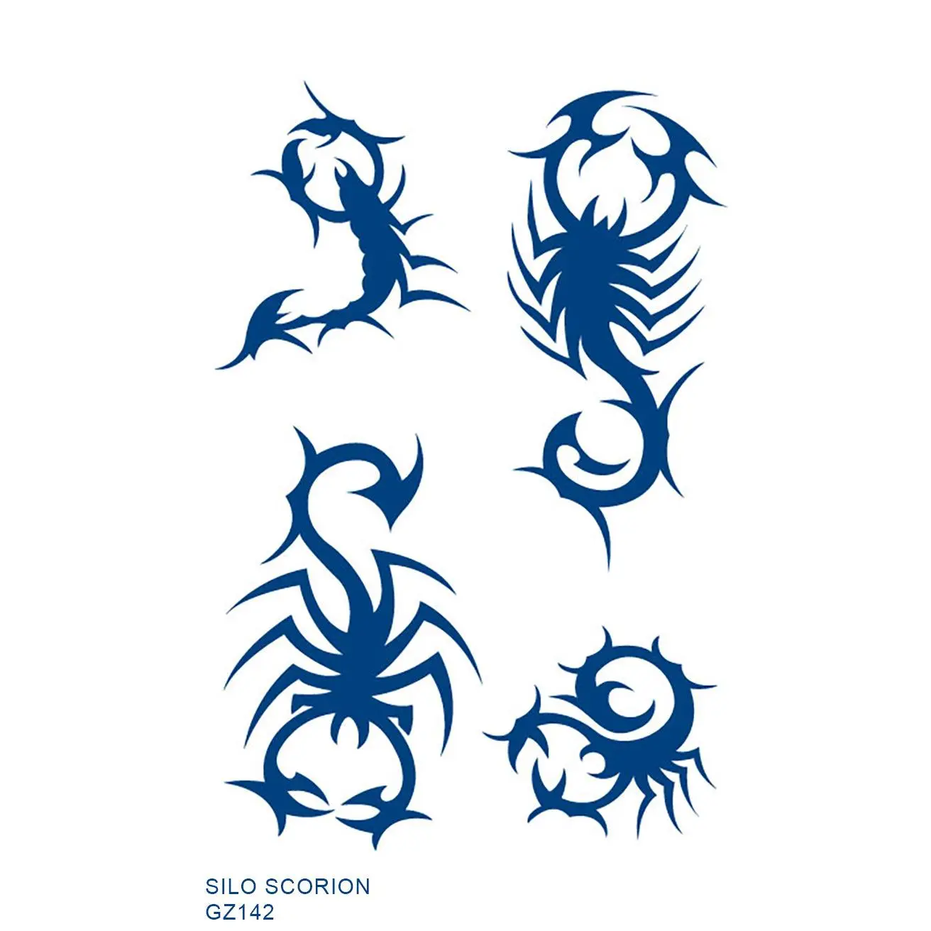 SILO SCORPION realistic temporary tattoo GZ142