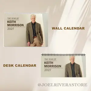 Keith Morrison 2027 Wall Calendar, Desktop Calendar 2027, Keith Morrison Best Lines Graphic Calendar, Home Decorating