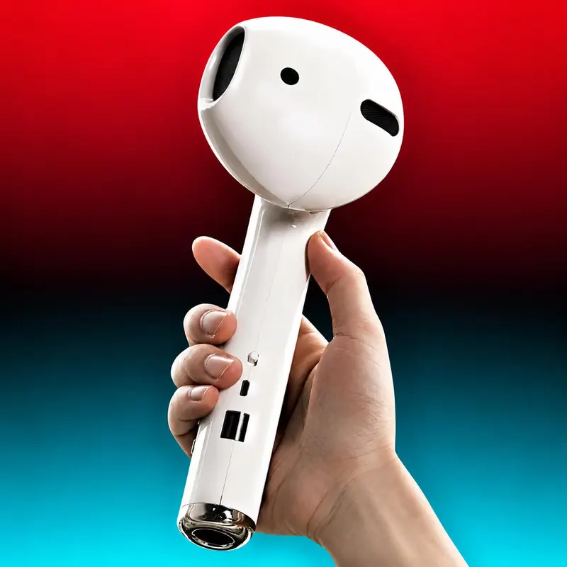 Jumbo Size Earbud Wireless Speaker Audio Bluetooth Rechargeable Portable Stereo Smartphone Bluetooth Speakers Fun Ear Bud Shaped Design Rechargeable Sound Box Portable Pa Speaker Headset