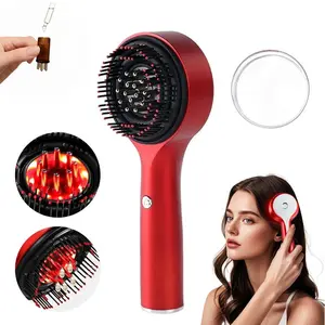 3-in-1 Hair Scalp Massager Comb, Rechargeable Cordless Portable Scalp Care Brush with Essential Oil Applicator, Electric Scalp Massager Comb, Portable Home Massage Comb for Men and Women, Scalp Stimulator