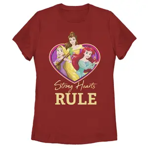 Women's Disney Princess Valentine Strong Hearts T-Shirt