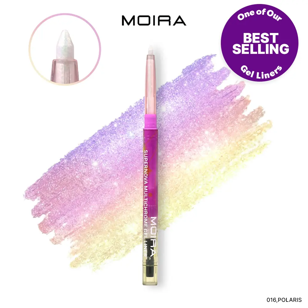 MOIRA | Supernova Multichrome Gel Eyeliner (016, Polaris) | Smooth Glide Gel Formula with Built-In Sharpener, Water & Smudge-Proof up to 12HR