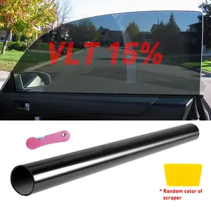 Window Tint Film Uncut Roll Window Tint Film | 1pc BlackFit For Car Front Rear Windshields Windows Sunroof vehicle wraps auto tinting