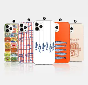 Retro Phone Case: Funny Fish Design, TPU Cover 17 Pro Max, 16e, 15, 14, 12 &