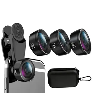 3-In-1 Cell Phone Lens with Fish Eye, Wide Angle, and Macro Functions, Compact and Portable Design with Phone Clip, Ideal for Smartphone Photography