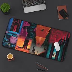 Throne Of Glass Desk Mat TOG Art Mousepad Kingdom Of Ash Dark Academia Fantasy Art Gamer Desk Decor Booktok Gifts