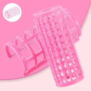 AISI HAIR 1 Piece Plastic Hair Rollers - Self-Grip Curlers No Heat Required for DIY Hair Styling and Salon Use Fluffy Haircare Quick Natural Curling Heatless Curls,summerwins