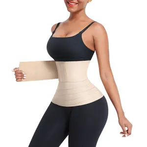 LOVERBEAUTY Waist Trainer for Women Sauna Trimmer Belt Girdle Waist Cincher Tummy Wrap Plus Size Snatch Me Up