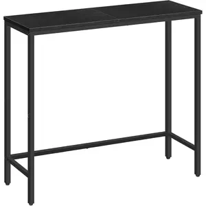 Narrow Console Table, 29.5" Small Entryway Table, Thin Sofa Table, Side Table, Display Table, for Hallway, Bedroom, Living Room, Foyer, Black