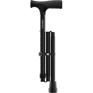 Walking Cane, Single Tip Canes for Men & Women, Foldable, Adjustable, Heavy Duty Up to 250 Pounds, Walking Canes for Seniors