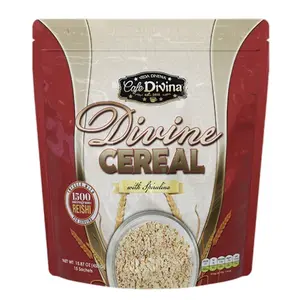 Divine Cereal Café Divina With Spirulina-Reishi 1500 Micrograms Reishi Per Serving 15 Sachets Oatmeal Instant Food