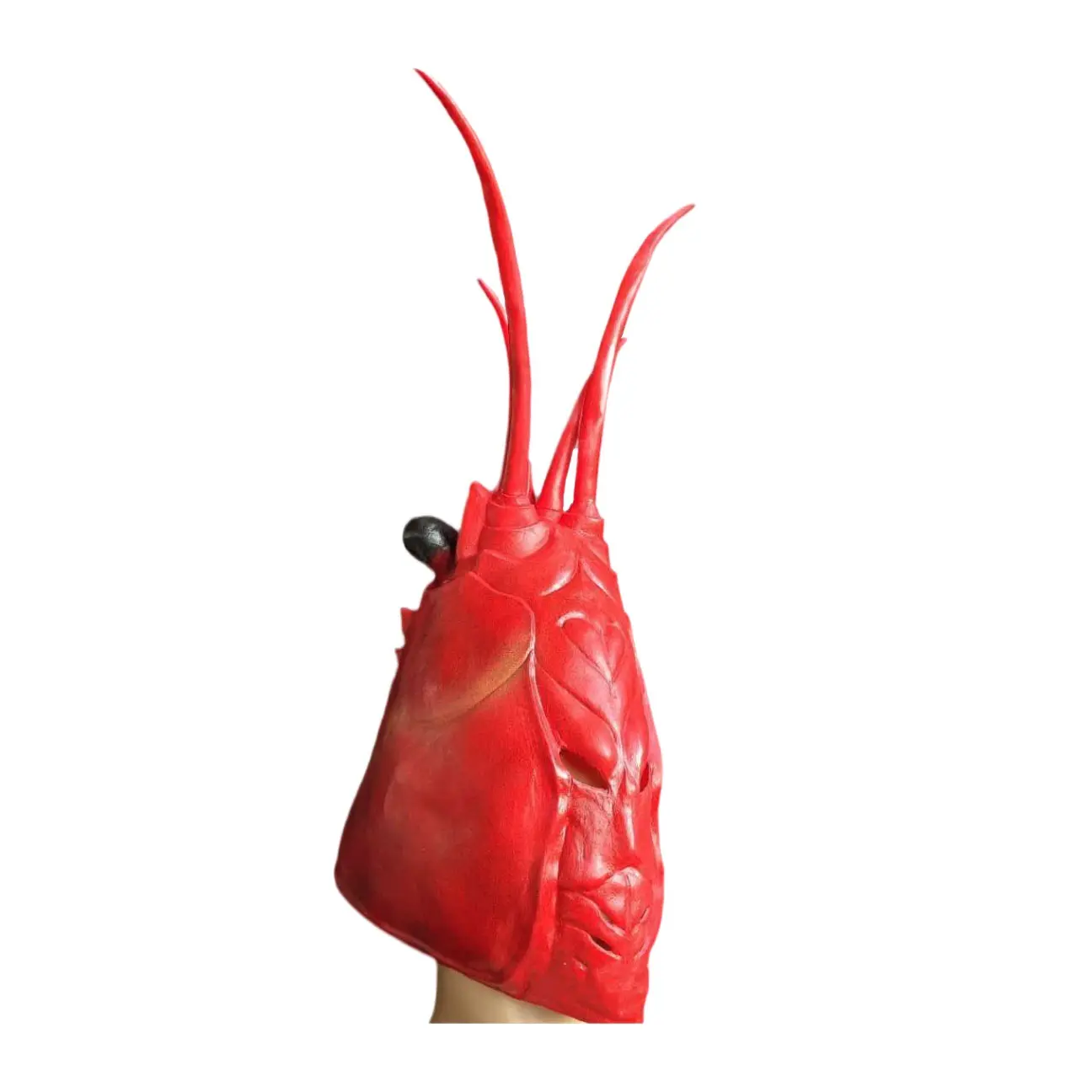 Funny Cartoon Lobster Costume Set - Latex Claw Gloves, Oversized Crab-Style Headgear Masks for Halloween, Themed Parties, Clothes, Prop, Holiday, Beach, Clowning, Accessories, Cute, Party, Matching, Comfy, Soft, Crab-Style Look, Point & Snap, 29X15cm, Wom