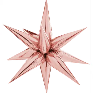 Decochamp Starburst Rose Gold 3D Foil Balloon - 40" in.