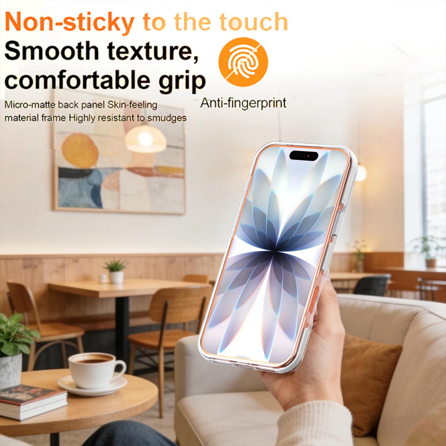 For iPhone 17 16 15 14 13 Pro Max Clear MagSafe TPU Case with Camera Kickstand Lightweight Transparent Cover