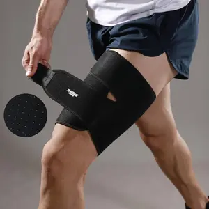 Unisex Adjustable Thigh Support Sleeve, Thigh Support Sleeve for Cycling Running, Leg Supporter
