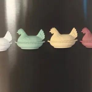 Roasting hen magnets 3d printed