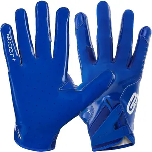 Grip Boost Solid Blue Stealth 6.0 Boost Plus Football Gloves