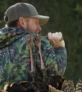 Spur Brand Turkey Tote - Camo Flo Green & Black Leather Patch Logo - Ideal for Hunters - Convenient & Functional Design - Perfect Gift