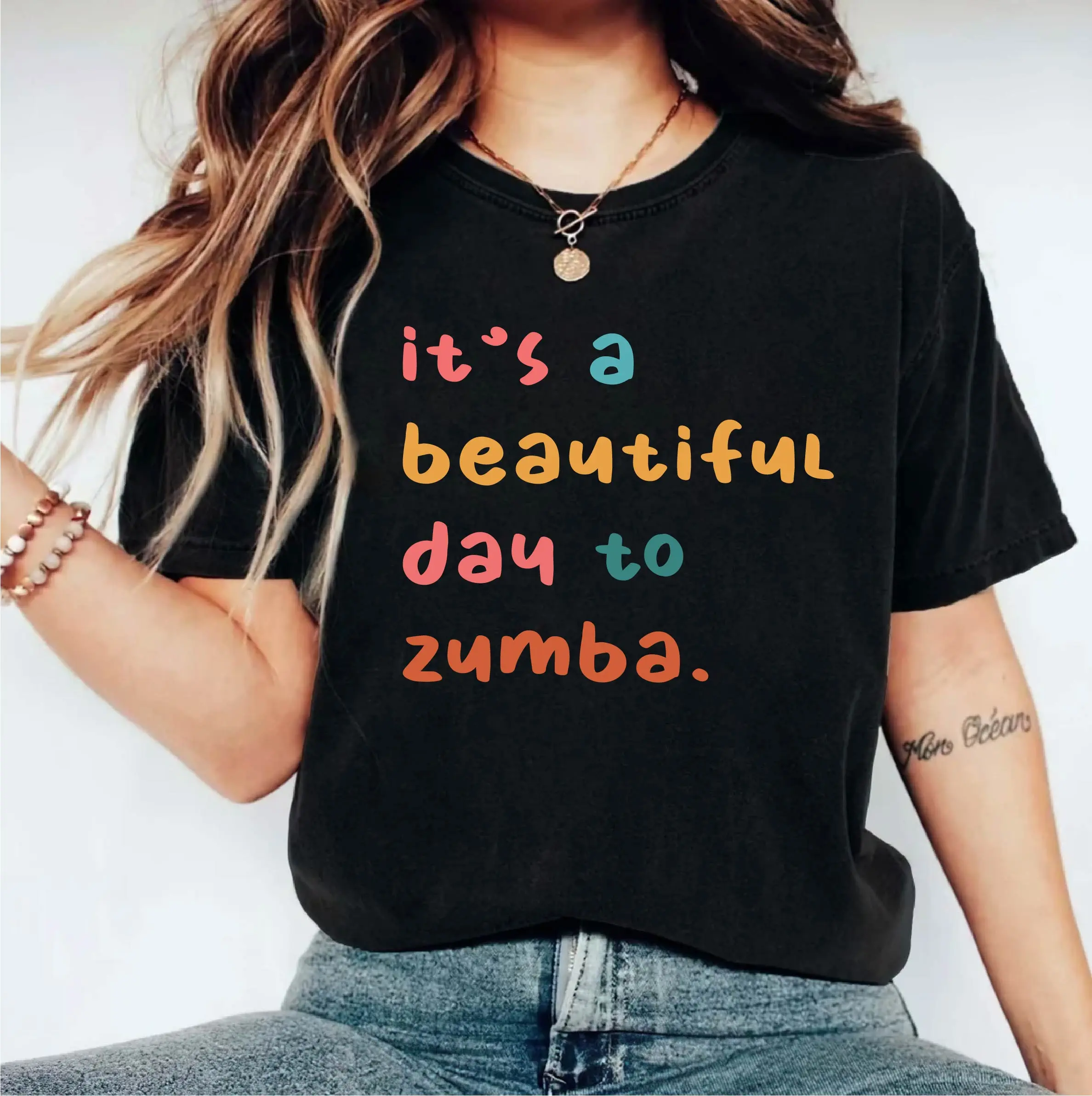 It's A Beautiful Day To Zumba T-shirt, Zumba Workout Shirt, Zumba Lover Cute Gift, Zumba Teacher Tee, Zumba Class T-shirt, Zumba Dancer Shirt, Dance Exercise Tee