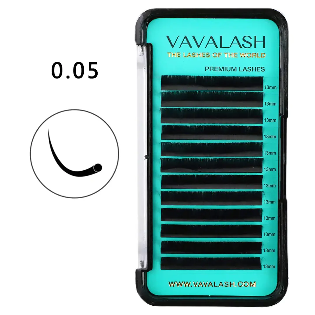 Vavalash 0.05 Premium Korean Individual Eyelash Extensions - CC Curl, DD Curl Cosmetic False Lashes for Beauty Enthusiasts, Eyelashes Extensions, Individual False Eyelash, Makeup, Take Over, D, Cc, Dd Curls
