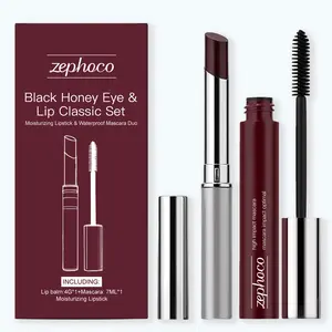 Black Honey Mascara & Tinted Lip Balm Duo, Natural Color, Lightweight Everyday Makeup for Eyes & Lips Black Honey Mascara & Tinted Lip Balm Duo, Natural Color, Lightweight Everyday Makeup for Eyes & Lips