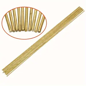 10pcs 1.6x250mm Brass Rods Wires Sticks, Ideal for Repair & Welding Tasks, Durable Construction Material, Perfect for Brazing Soldering, Welding Accessories