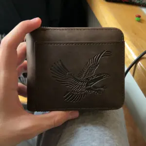 Men's Vintage Eagle-Embossed Short Wallet, Business Multi-Card Slot Wallet, Casual Trendy Wallet for Work & Daily Use, Durable Bifold Wallet