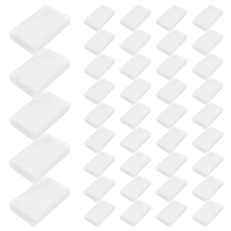50-Pack Magic Eraser Cleaning Sponges, Foam Wipes for Kitchen Dishes, Stainless Surfaces, Walls & Motor Vehicles Household Cleaning Needs