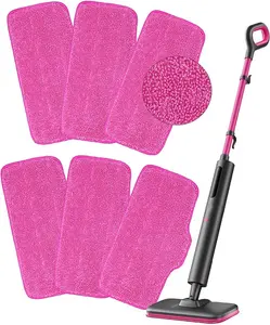 KEEPOW Microfiber Steam Mop Pads Compatible with Schenley Steam Mop 7 in 1, 6 Pack Washable and Reusable Replacement Steam Mop Attachments Pads Fit for Steamer Mop Cleaner SLFCSM054 for All Floors