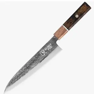 8'' Japan Gyutou Chef Knife - Sharp Kitchen Knife for Meat Cutting, Japanese High-Carbon Steel Cooking Knife, Vegetable Knife