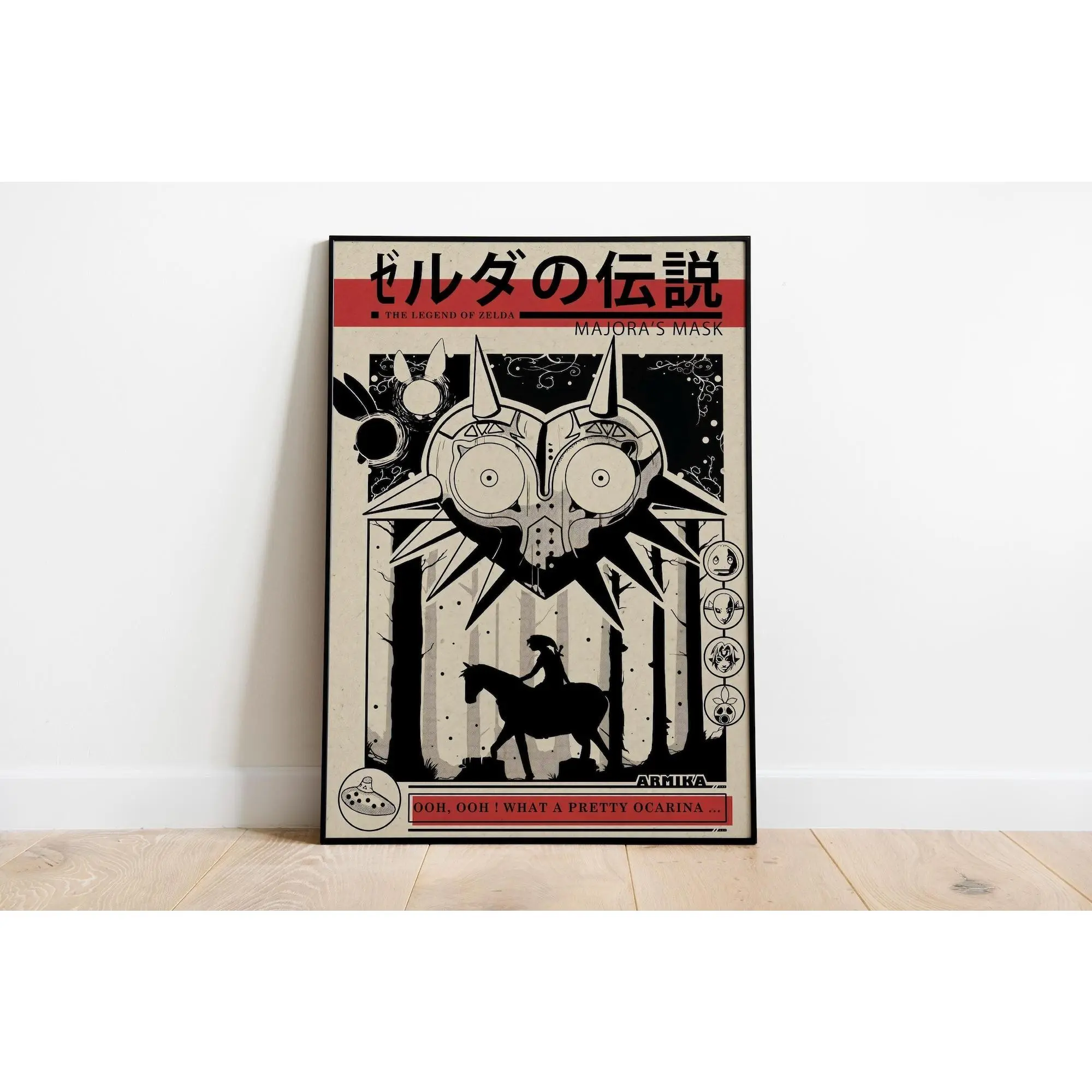 The Legend of Zelda Poster-The Legend of Zelda -Zelda Game Room Decor-The Legend of Zelda Travel Poster-Video Game Gift