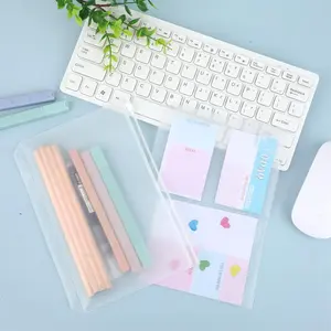 Premium Clear Binder Zipper Folders - 12PCS A5 Size 6 Holes Binder Inserts, Document Filing Bags for 6-Ring Notebook Loose Leaf Bags