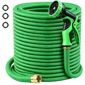 75FT/100FT Expandable Garden Hose – Ultra-Strong, 4-Layer Latex Core, Brass 3/4" Connectors, 10-Pattern Nozzle & Storage Bag – Lightweight, Kink-Reducing, Leak-Resistant SummerVibes, Anti-Kink Garden Hoses, Kink-Resistant Garden Hoses