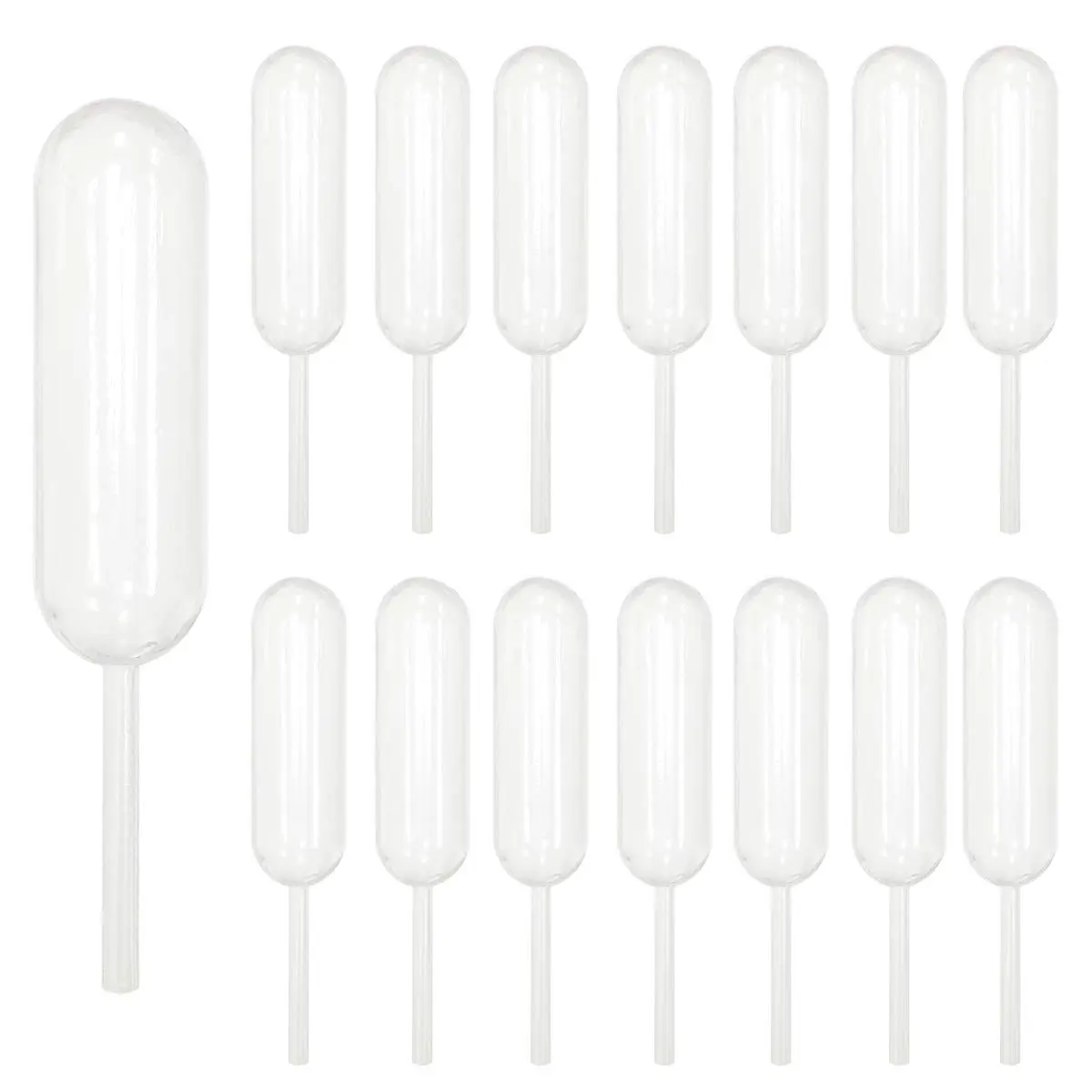 Cupcakes Pipettes 100PCS 4ml Clear Plastic Transfer Liquid Dropper Pipettes | Suitable for Chocolate or Strawberries Cupcakes, Ice Cream, Mini Cakes, Waffles, Children's Painting, Kitchen Supplies