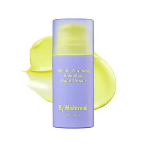 [By Wishtrend Official] Vitamin A-mazing Bakuchiol Night Cream | Instant Pore Tightening | Smooth Texture & Deep Hydration | Night Cream | PM Skincare | Korean Skincare