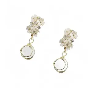 Floral Crystal Earrings