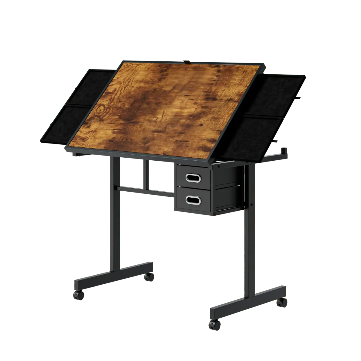 1000/1500 Pieces Jigsaw Puzzle metal Table board for adults gift with 4 trays and 2 Drawers,Black Puzzle Table Gift