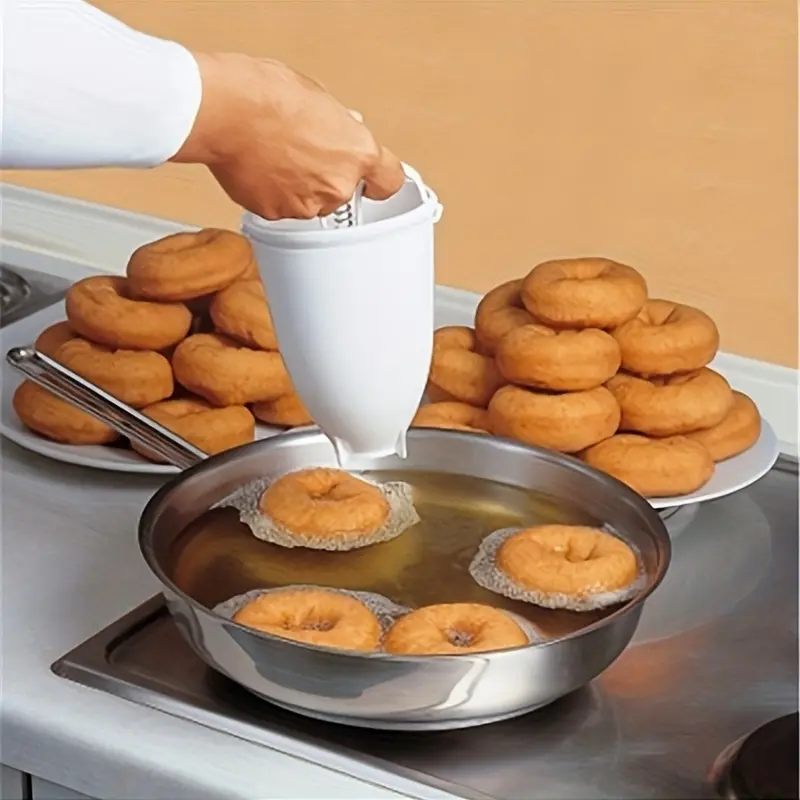 Create Delicious Donuts in Minutes with this Easy-to-Use Donut Maker! Deep Fry Pastry