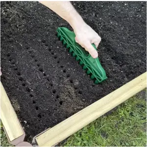 Gardening Seed Planter Manual Seed Spacing Planter 12-Hole Seed Spacer and Seeder Tool Flower Planter Seeding Hole Sowing Tool