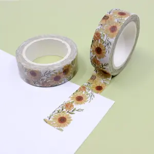 Sunflower Floral Washi